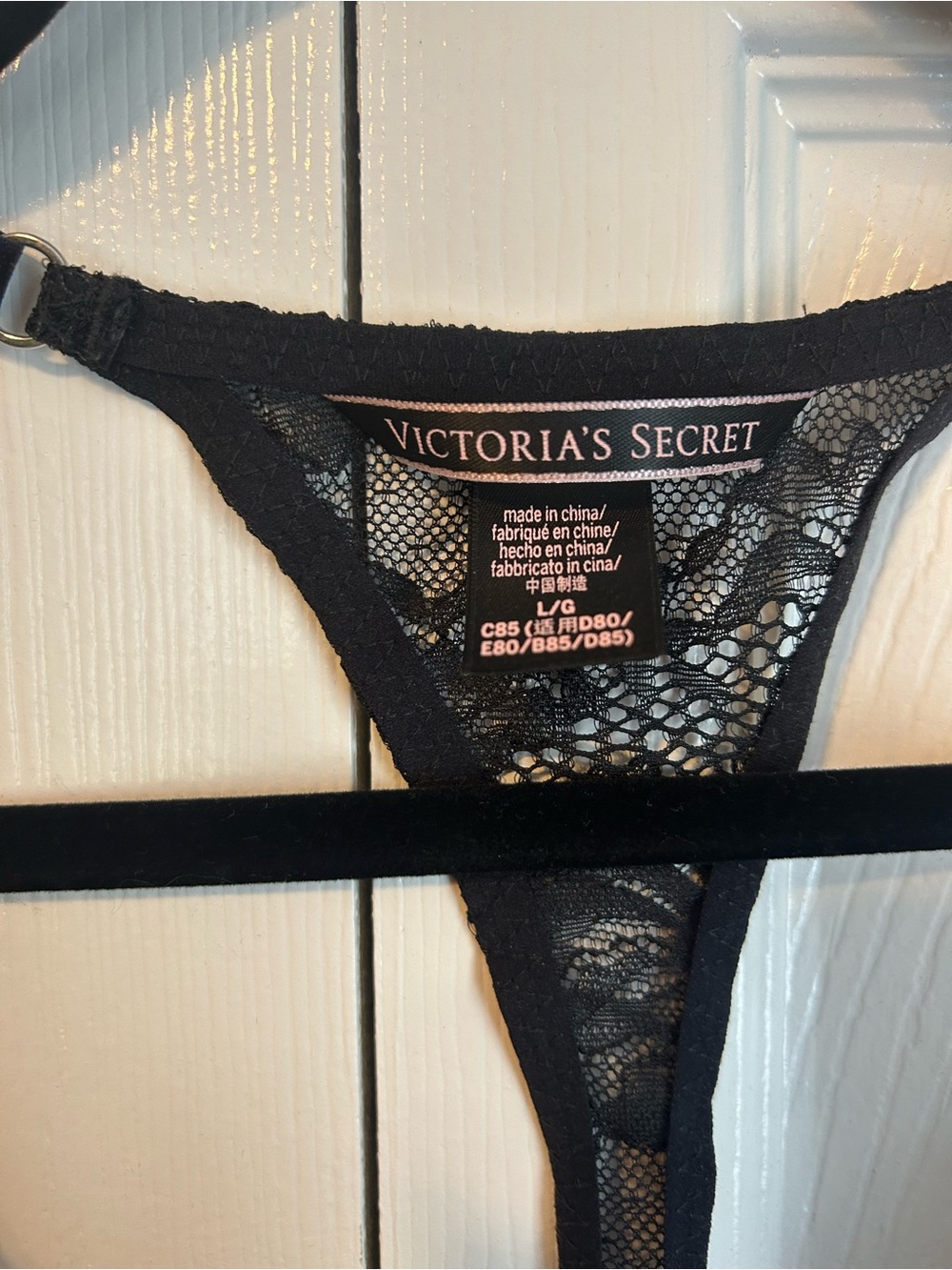 Victoria's Secret Black Lace & Sheer Chiffon Chemise - Picture 3 of 4